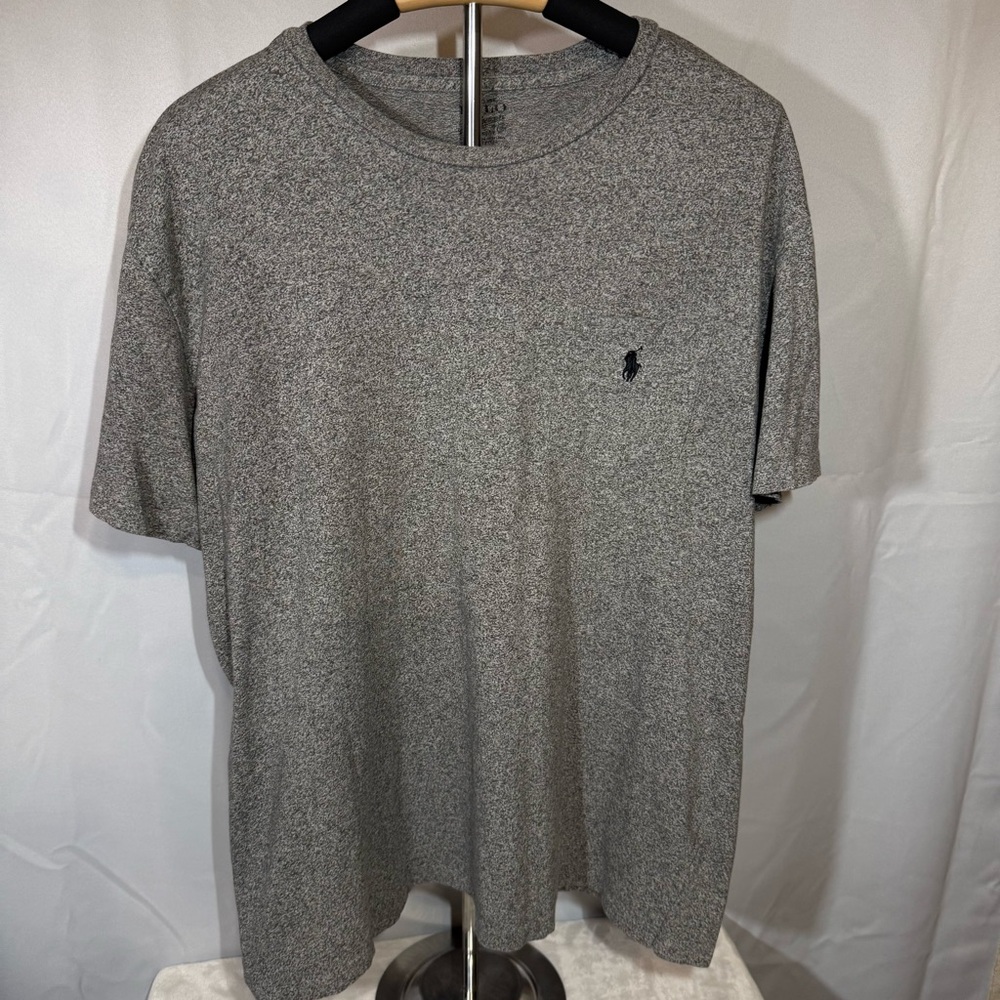 Polo Ralph Lauren Pocket T-Shirt Classic Fit Heathered Gray‎ Mens Size L